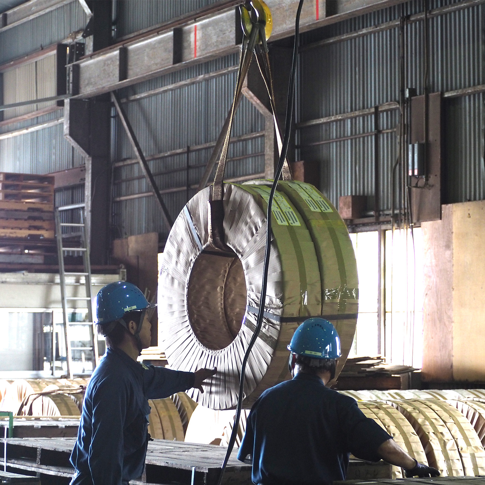 出・入庫作業の様子