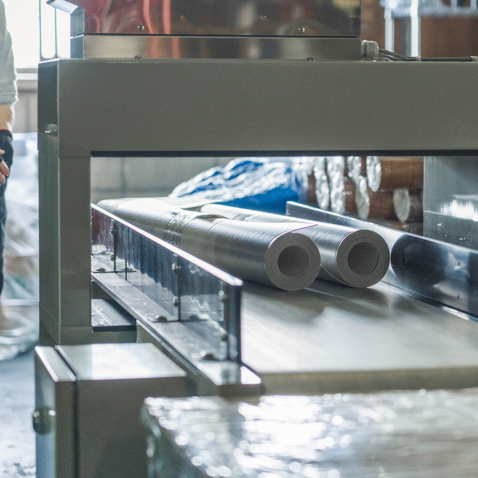 検針機による確認作業